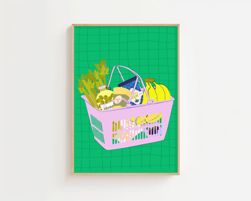 Fresh Market Basket Plakat - 21 x 29.7 cm - Nellastore
