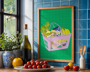 Fresh Market Basket Plakat - 21 x 29.7 cm - Nellastore