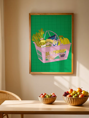Fresh Market Basket Plakat - 21 x 29.7 cm - Nellastore