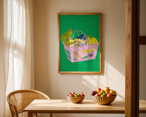 Fresh Market Basket Plakat - 21 x 29.7 cm - Nellastore