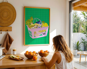 Fresh Market Basket Plakat - 21 x 29.7 cm - Nellastore