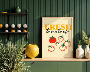 Fresh Tomatoes Script Plakat - 21 x 29.7 cm - Nellastore
