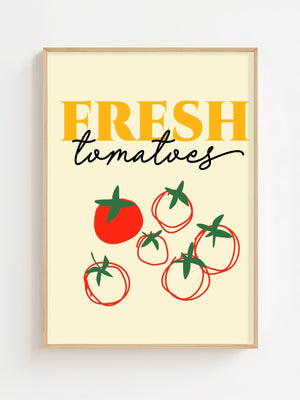 Fresh Tomatoes Script Plakat - 21 x 29.7 cm - Nellastore