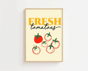 Fresh Tomatoes Script Plakat - 21 x 29.7 cm - Nellastore