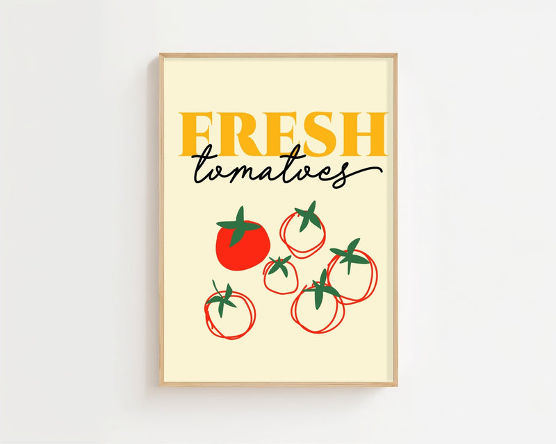 Fresh Tomatoes Script Plakat - 21 x 29.7 cm - Nellastore
