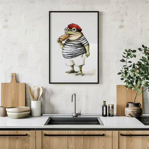 Frog And His Pastry Plakat - 21 x 29.7 cm (A4) - Nellastore