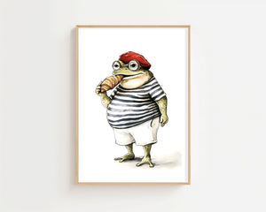Frog And His Pastry Plakat - 21 x 29.7 cm (A4) - Nellastore