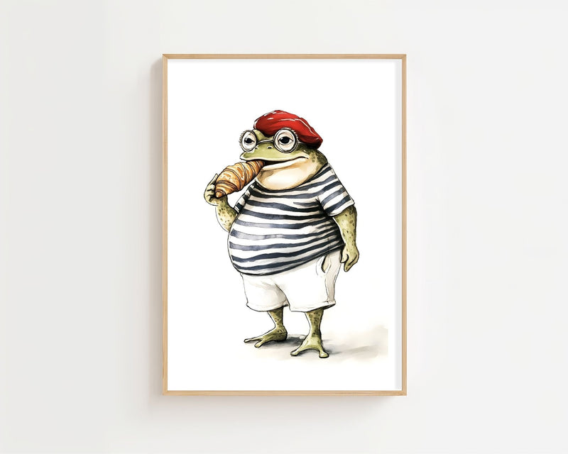 Frog And His Pastry Plakat - 21 x 29.7 cm (A4) - Nellastore