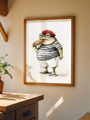 Frog And His Pastry Plakat - 21 x 29.7 cm (A4) - Nellastore