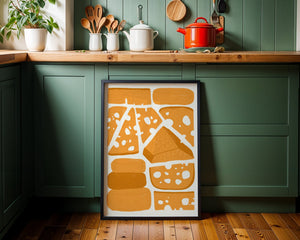 Fromage Selection Plakat - 21 x 29.7 cm - Nellastore