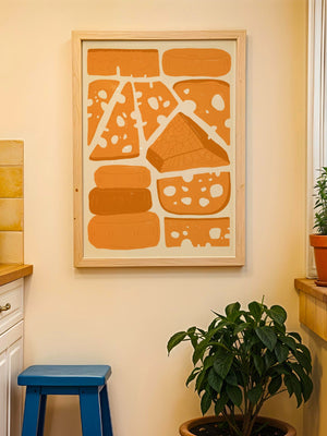 Fromage Selection Plakat - 21 x 29.7 cm - Nellastore