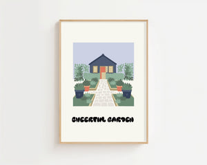 Garden House Plakat - 21 x 29.7 cm - Nellastore