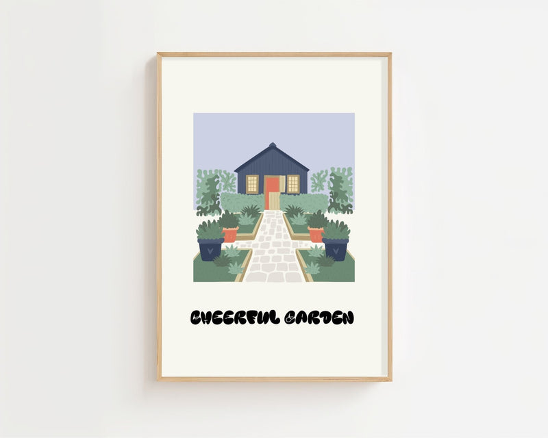 Garden House Plakat - 21 x 29.7 cm - Nellastore