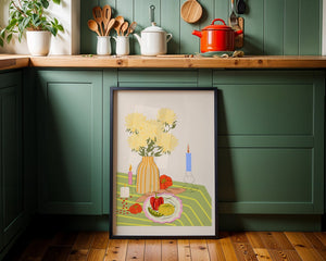 Garden Table Harvest Plakat - 21 x 29.7 cm - Nellastore