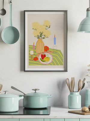 Garden Table Harvest Plakat - 21 x 29.7 cm - Nellastore