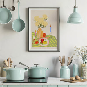 Garden Table Harvest Plakat - 21 x 29.7 cm - Nellastore
