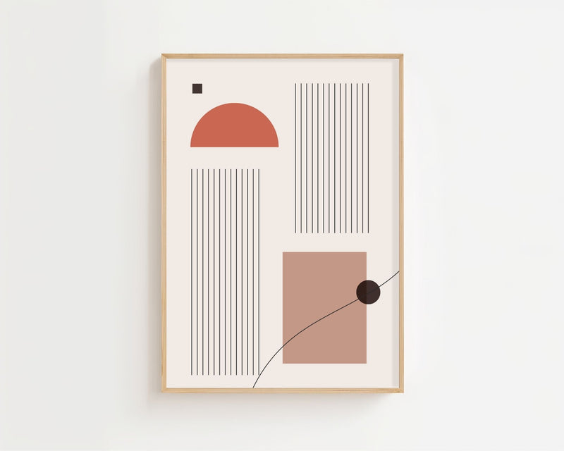 Geometric Dusk Plakat - 21 x 29.7 cm - Nellastore