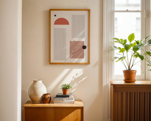 Geometric Dusk Plakat - 21 x 29.7 cm - Nellastore