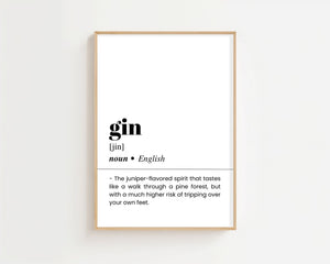 Gin Plakat - 21 x 29.7 cm (A4) - Nellastore