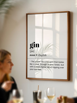 Gin Plakat - 21 x 29.7 cm (A4) - Nellastore