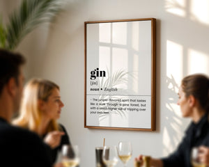 Gin Plakat - 21 x 29.7 cm (A4) - Nellastore
