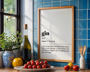 Gin Plakat - 21 x 29.7 cm (A4) - Nellastore