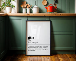 Gin Plakat - 21 x 29.7 cm (A4) - Nellastore