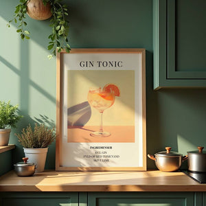 Gin Tonic Plakat - 21 x 29.7 cm (A4) - Nellastore