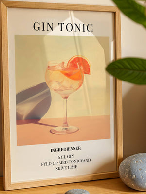 Gin Tonic Plakat - 21 x 29.7 cm (A4) - Nellastore