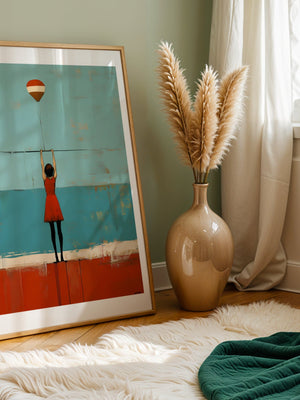 Girl With Balloon Plakat - 21 x 29.7 cm (A4) - Nellastore