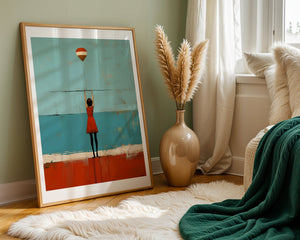 Girl With Balloon Plakat - 21 x 29.7 cm (A4) - Nellastore