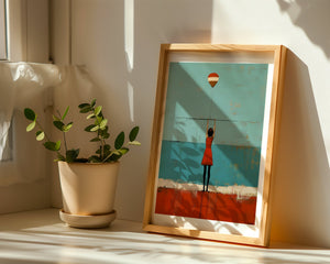 Girl With Balloon Plakat - 21 x 29.7 cm (A4) - Nellastore