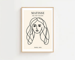Girl With Long Hair Plakat - 21 x 29.7 cm (A4) - Nellastore