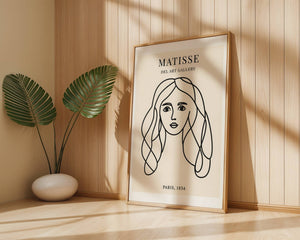 Girl With Long Hair Plakat - 21 x 29.7 cm (A4) - Nellastore