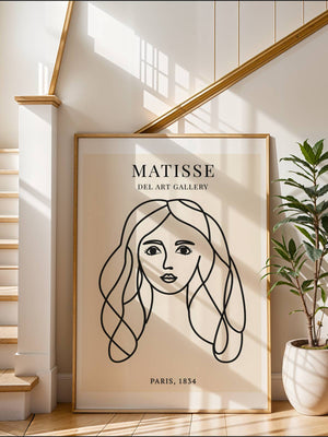 Girl With Long Hair Plakat - 21 x 29.7 cm (A4) - Nellastore