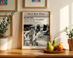 Girls Just Wanna Have Fun Plakat - 21 x 29.7 cm (A4) - Nellastore