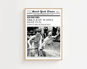 Girls Just Wanna Have Fun Plakat - 21 x 29.7 cm (A4) - Nellastore