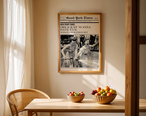 Girls Just Wanna Have Fun Plakat - 21 x 29.7 cm (A4) - Nellastore