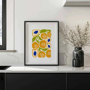 Golden Apricot Kitchen Plakat - 21 x 29.7 cm - Nellastore