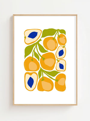 Golden Apricot Kitchen Plakat - 21 x 29.7 cm - Nellastore