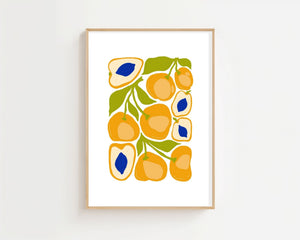 Golden Apricot Kitchen Plakat - 21 x 29.7 cm - Nellastore