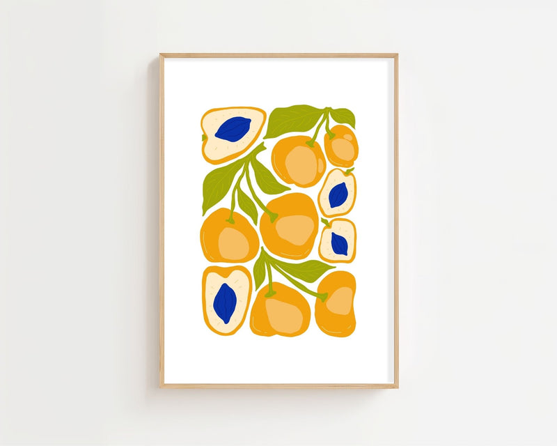 Golden Apricot Kitchen Plakat - 21 x 29.7 cm - Nellastore