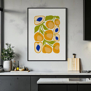 Golden Apricot Kitchen Plakat - 21 x 29.7 cm - Nellastore