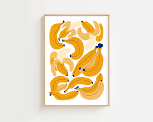 Golden Banana Bunch Plakat - 21 x 29.7 cm - Nellastore