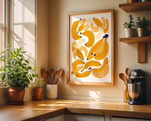 Golden Banana Bunch Plakat - 21 x 29.7 cm - Nellastore