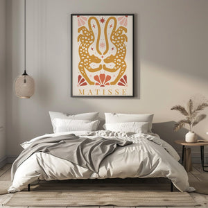 Golden Leopards Matisse Plakat - 21 x 29.7 cm - Nellastore