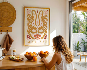 Golden Leopards Matisse Plakat - 21 x 29.7 cm - Nellastore