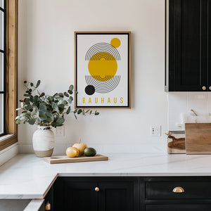 Golden Orbit Bauhaus Plakat - 21 x 29.7 cm - Nellastore