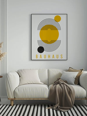 Golden Orbit Bauhaus Plakat - 21 x 29.7 cm - Nellastore