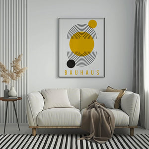 Golden Orbit Bauhaus Plakat - 21 x 29.7 cm - Nellastore